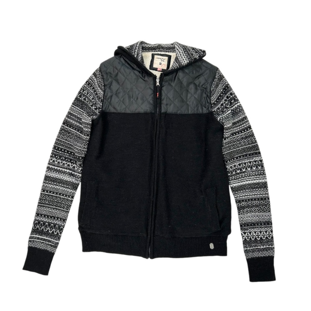 Triple Five Soul Sherpa Lined Hoodie Full Zip Sweater